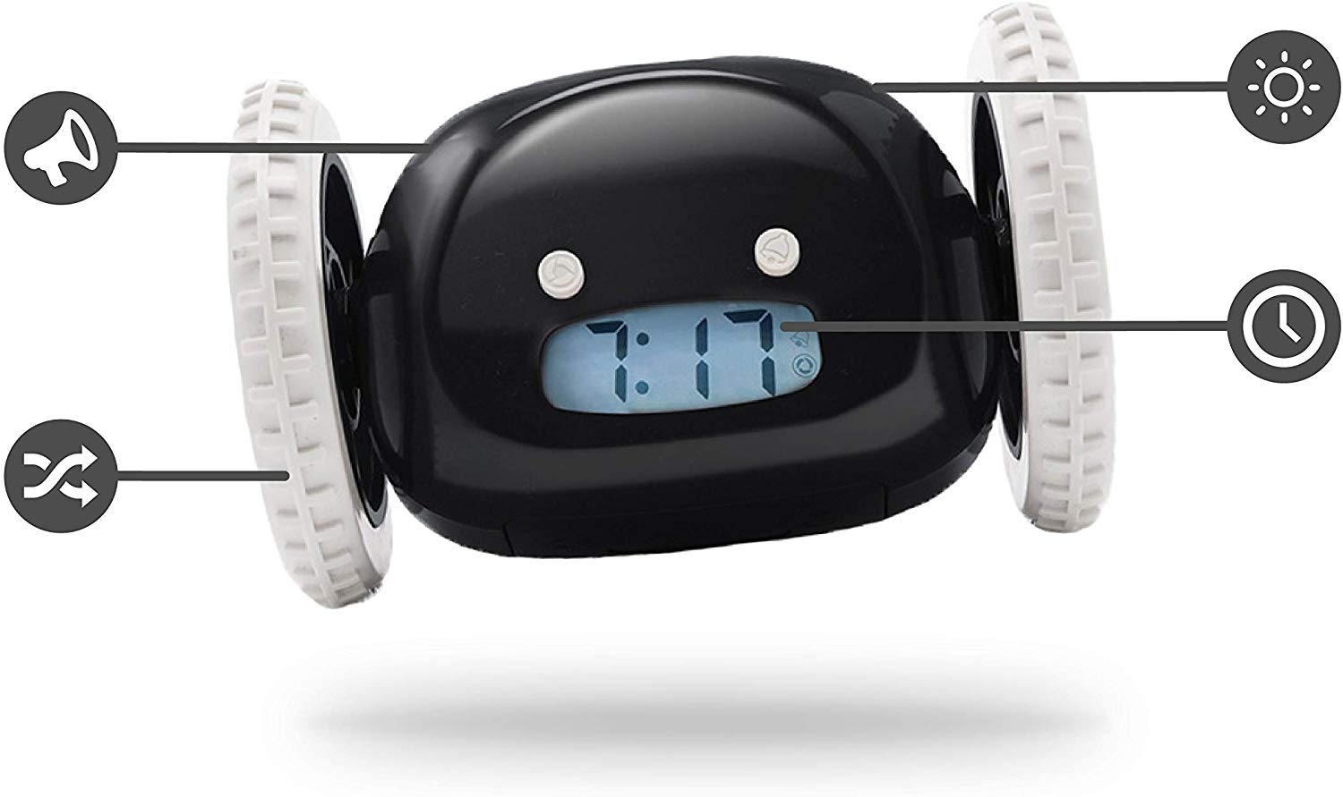 Robot Alarm Clock That Runs Away: Stop Abusing The Snooze
